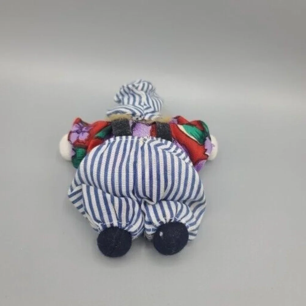 Vintage Clown Doll Sand Body Porcelain Head 5